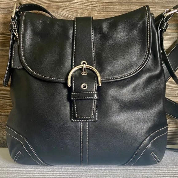 Coach Handbags - COACH Vintage 9480 Soho Black Leather Shoulder Bag  - see description